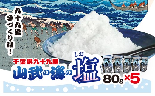 山武の海の塩８０ｇ×５個パック SMCI002