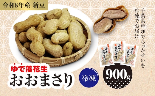 【令和8年産 新豆】冷凍 ゆでらっかせいおおまさり 900g SME007
