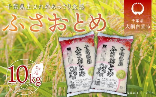 令和7年産 千葉県産「ふさおとめ」10kg（5kg×2袋） お米 10kg 千葉県産 大網白里市 ふさおとめ 米 精米 こめ 送料無料 A003