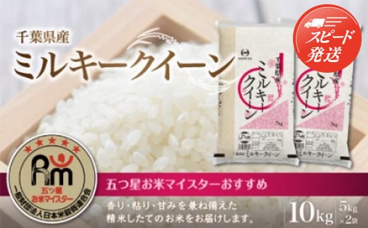 【最短2～7営業日出荷】令和7年産 千葉県産ミルキークイーン10kg (精米5kg×2袋) E016
