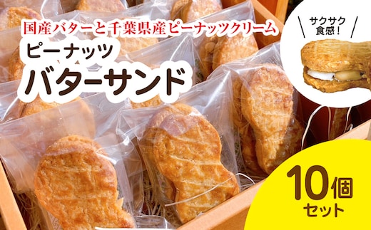 産地直送のピーナッツバターサンド×10個セット BD003