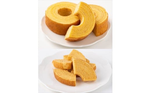 神崎町産甘酒使用・しっとり＆サクサク優しい甘さの「糀ばあむ（2個）＋糀ばあむラスク（2個）」（神崎町発酵スイーツ・フードコレクション「バームクーヘン」「ラスク」）[010-a073]