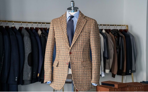 ハリスツイードで仕立てるジャケットお仕立券 ファッション 服 男性 メンズ 