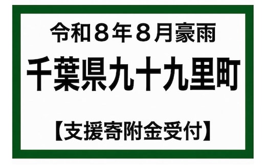 令和8年 千葉豪雨 災害支援寄附【災害応援寄附金】 (寄附金額：10,000円)【返礼品なし】