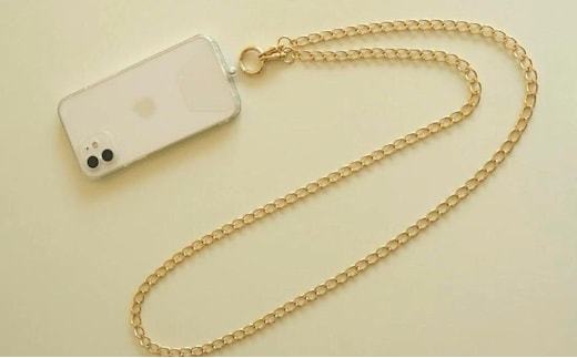 [LENERAオリジナルスマートフォンショルダー] smartphone shoulder - maro - / gold