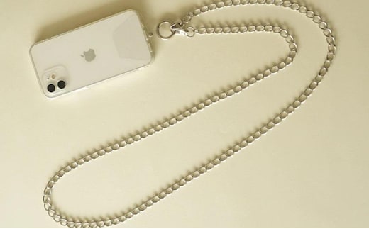 [LENERAオリジナルスマートフォンショルダー] smartphone shoulder - maro - /silver