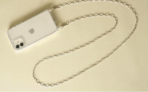 [LENERAオリジナルスマートフォンショルダー] smartphone shoulder - shine - / silver