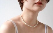 [LENERAオリジナルネックレス2本セット]pearl pomp necklace(set)/gold