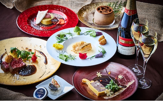 ザ・レギャン・トーキョー 演出系フレンチディナーお食事券（4名様分）