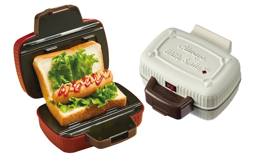 <レコルト>プレスサンドメーカーミニ ホワイト RPS-3(W) 【223007】