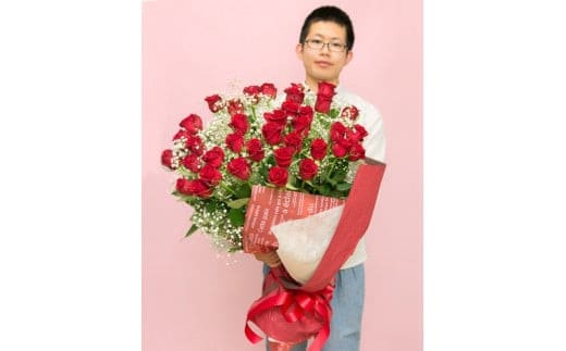 赤バラの花束 36本「ロマンチックな瞬間」| 花 花束 バラ 36本 記念 サプライズ ギフト プレゼント 神奈川県 小田原市