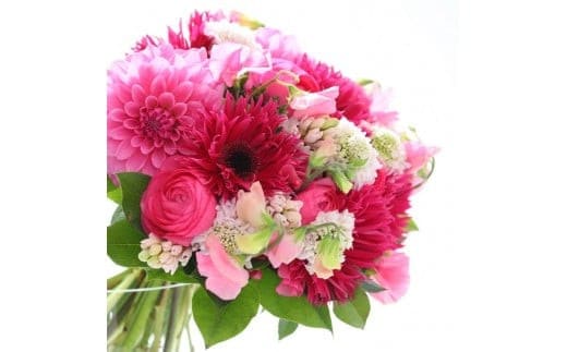 季節の花束と花瓶のセット Mサイズ| 花 花束 花瓶 記念 サプライズ ギフト プレゼント 神奈川県 小田原市