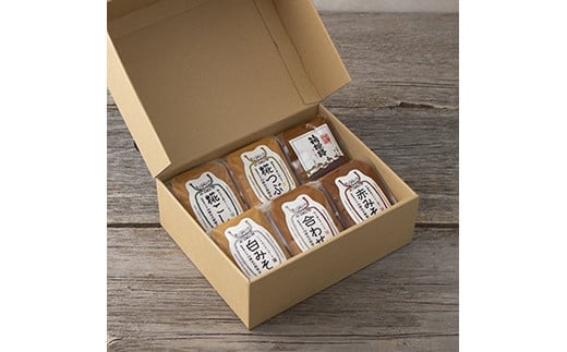 いいちみそ500g 6種セット（計3kg)【みそ 味噌 ミソ 白みそ 糀こし 糀つぶ 赤みそ 合わせ 箱根路 贈答品 贈り物 詰合せセット 神奈川県 小田原市 】