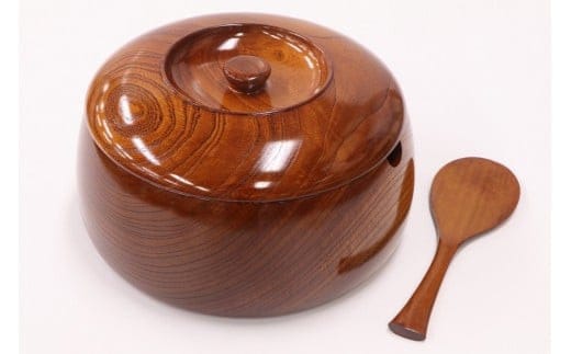 小田原漆器 8寸飯【漆塗り 国産天然木 おしゃれ プレゼント 記念 お祝い ふっくらとしたデザイン 木製食器 日用品 キッチン用品 木製 直径230mm×高さ125mm 小田原漆器 神奈川県 小田原市 】