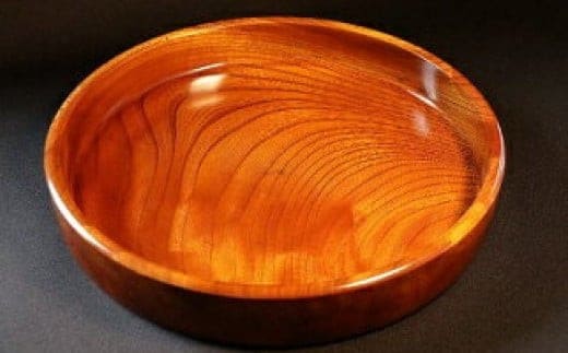 小田原漆器 ９寸茶盆【漆塗り 国産天然木 おしゃれ プレゼント 記念 お祝い ふっくらとしたデザイン 木製食器 日用品 キッチン用品 木製 直径264mm×高さ42mm 小田原漆器 神奈川県 小田原市 】