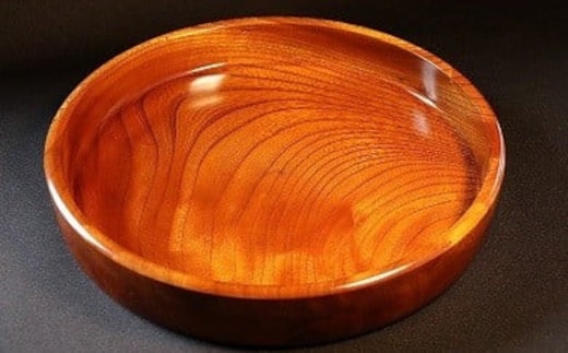 小田原漆器 1尺2寸 茶盆【漆塗り 国産天然木 おしゃれ プレゼント 記念 お祝い ふっくらとしたデザイン 木製食器 日用品 キッチン用品 木製 350mm×高さ45mm 小田原漆器 神奈川県 小田原市 】