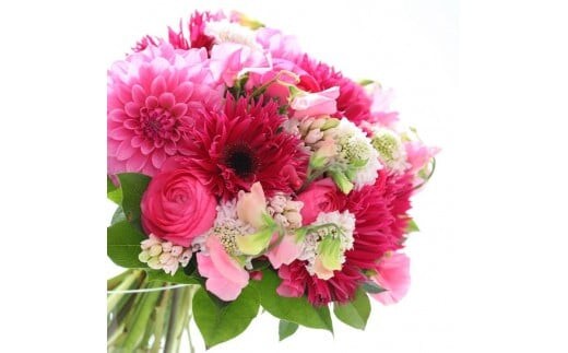 季節の花束と花瓶のセット Mサイズ【季節の花束と花瓶 Mサイズ 世界らん展 フラワードリームジャパンカップ 国内主要コンテスト受賞 贈り物 フラワーライフ 生活の彩 お部屋の彩 神奈川県 小田原市 】