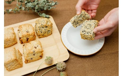 国産や安心安全な食材を大切にしたこだわりの人気ヴィーガンスコーン詰め合わせ １２個セット 個包装 プラントベース マクロビ エシカルスイーツ【 ヴィーガンスコーン 北海道産小麦 北海道産てんさい糖 神奈川県 小田原市 】