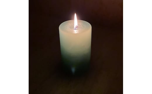 グラデーション円柱キャンドル【防災 停電 キャンプ 癒し アウトドア おしゃれ シンプル ろうそく ロウソク ローソク 仏壇 リラックス 北欧 ナチュラル インテリア雑貨 日用品雑貨 生活雑貨 神奈川県 小田原市 】