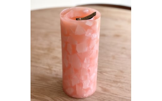 ブロック円柱キャンドル【防災 停電 キャンプ いやし アウトドア オシャレ シンプル 大きいキャンドル ロウソク ローソク リラックス 北欧 ナチュラル インテリア雑貨 日用品雑貨 生活雑貨 神奈川県 小田原市 】