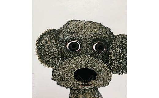 アーティストが『愛しいペットのポートレート』描きますサムホールサイズ スクエア 227×227mm【アート サムホールサイズ 油絵 横井山泰 美術 作家 227×227mm スクエア 神奈川県 小田原市 】