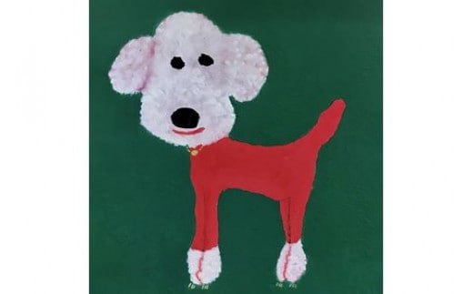 アーティストが描く愛しいペットのポートレート 15cm×15cm 水彩 額付【アート 15cm×15cm 横井山泰 美術 作家 水彩 額付 厚紙 美術品 アート作品 作品 屋内装飾品 神奈川県 小田原市 】