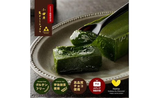 引き算の美学。幸せの生ガトーショコラ MATCHA (抹茶) 300g【チョコレート 特濃厚 濃密な味わい 極上の口溶け 極上のチョコレート 一流の料理人 カカオの風味やコク カカオ 至極の逸品 神奈川県 小田原市 】