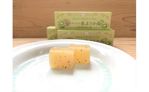 小田原老舗和菓子店の手づくり小田原キウイの生ようかん【和菓子店 手作りようかん 小田原キウイの生ようかん キウイフルーツ 職人の手作り 銘菓 自家製キウイジャム 神奈川県 小田原市 】