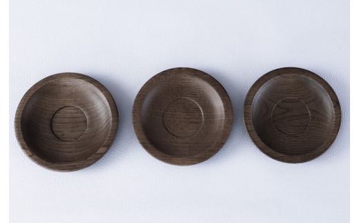 ナラのソーサー 3枚セット 【 食器 神奈川県小田原市】