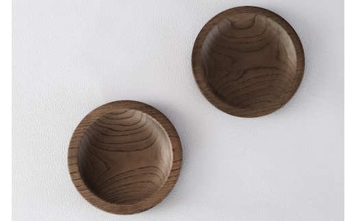 ナラの小皿 2枚セット 【 食器 神奈川県小田原市】