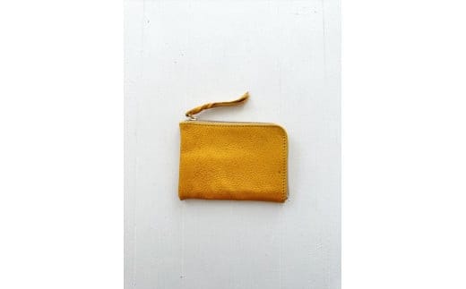 鹿革L字財布（大）イエロー【 神奈川県 小田原市 】