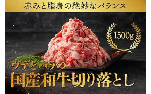 国産和牛の切り落とし 1500g【 牛肉 和牛 神奈川県 小田原市 】