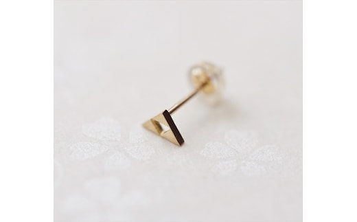 小田原北條 三つ鱗ピアス（スタッド小片方）【 ジュエリー アクセサリー 神奈川県 小田原市 】