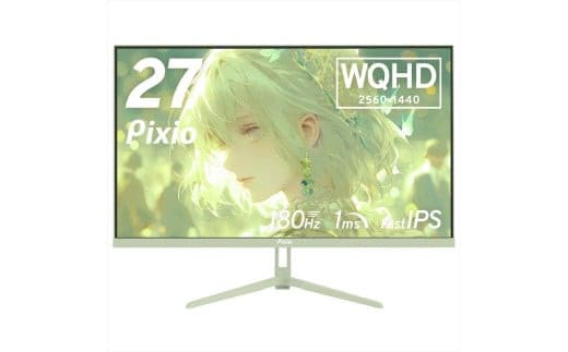 Pixio ゲーミングモニター 27インチ WQHD 180Hz IPS ミントグリーン/緑 PX278WAVEMT