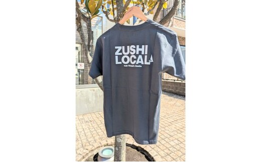 逗子オリジナルTシャツ (ZUSHI LOCAL) デニムカラーLサイズ