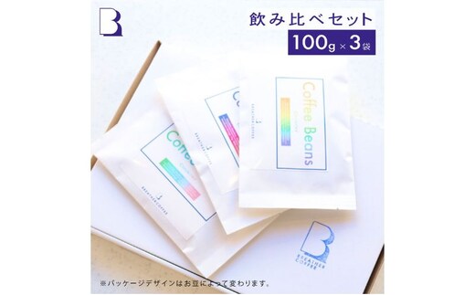 BREATHER COFFEE 珈琲飲み比べセット100g x 3袋 挽き方選択可 コーヒー 豆 極細引き エスプレッソ用 中粗挽き ペーパードリップ用 スペシャリティコーヒーお豆のまま