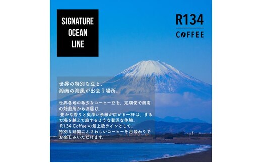 R134 COFFEE / コーヒー / Signature Ocean Line / Exclusive / 100g 豆 x 2種 / お試しセット