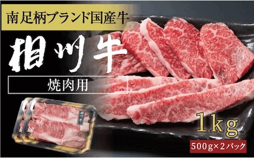 相州牛 焼肉・網焼き用カルビ 1.0kg（厚切り）