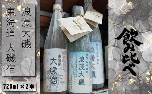 浪漫大磯 東海道 大磯宿 720ml×2本セット 日本酒 清酒 地酒 純米酒 お試し飲み比べセット ワインサイズ | dショッピングふるさと納税百選