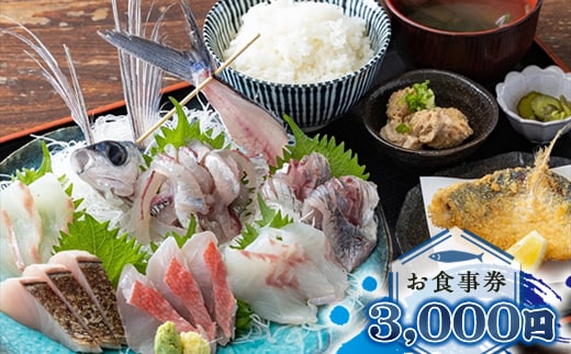 めしや大磯港 お食事券 3,000円分【 神奈川県 大磯町 お食事券 食事券 】