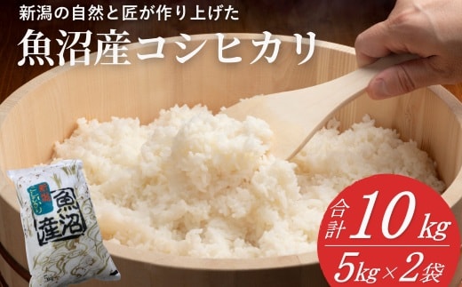 【令和7年産】 魚沼産コシヒカリ 精米10kg(5kg×2袋) 白米 精米 新潟県産コシヒカリ 共栄農工社【0002-KY02-01】