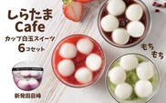 しらたまcafe カップ白玉スイーツ(新発田巨峰) 6個セット 和菓子 デザート たかの 【0002-0355SV05-01】