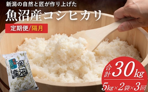 【定期便】令和8年産 魚沼産コシヒカリ計30kg (5kg2袋×3回) 隔月 コシヒカリ 共栄農工社 こしひかり 【0002-KY31DB00】
