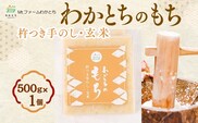 杵つき手のし餅・魚沼「わかとちのもち」玄米もち 500g×1個 Mt.ファームわかとち【0002-0433SV05-01】