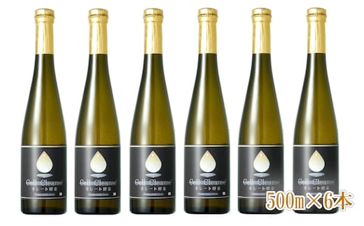 Cell Cleanse(セルクレンズ）フルボ酸 キレート酵素 (500ml×6本セット) 天然植物性マルチミネラル&ケイ素 丸栄 【0048-0006-01】