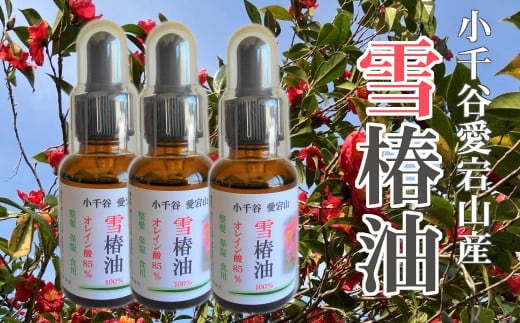 【新潟の里山で育まれた希少な在来種】圧搾製法・高純度の雪椿油 3本セット (乾燥・肌荒れ・髪・全身ケアに) 愛宕山ユキツバキ保存会 【0040-0003-01】
