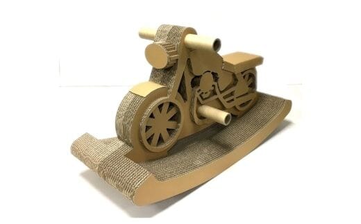 【工作×遊び×バイク】段ボール製 組み立て遊具「バイク木馬」 フーゲツ 【0014-0007-01】