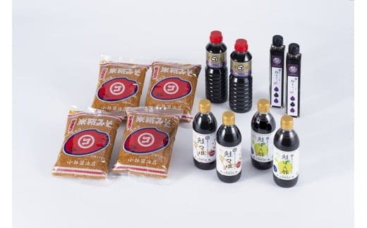 B4086 蔵元直送!一年熟成の特製味噌&醤油豪華5種12品セット