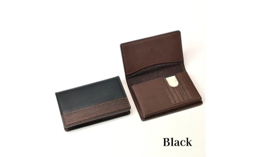 【こだわりの革アイテム】名刺ケース（ブラック）1087032 革製品 レザー 名刺入れ