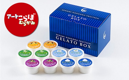 HA4124 【障がい者応援品】瀬波南国フルーツ園カップジェラートよりどりBOX(80g×10個入り)